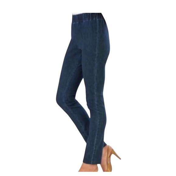 Soft Surroundings Womens Metro Pull-On Denim Legging Jeans Size MP - Picture 8 of 8